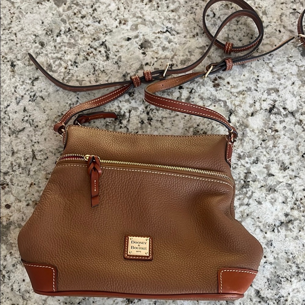 Dooney & Bourke Brown Leather Crossbody Bag